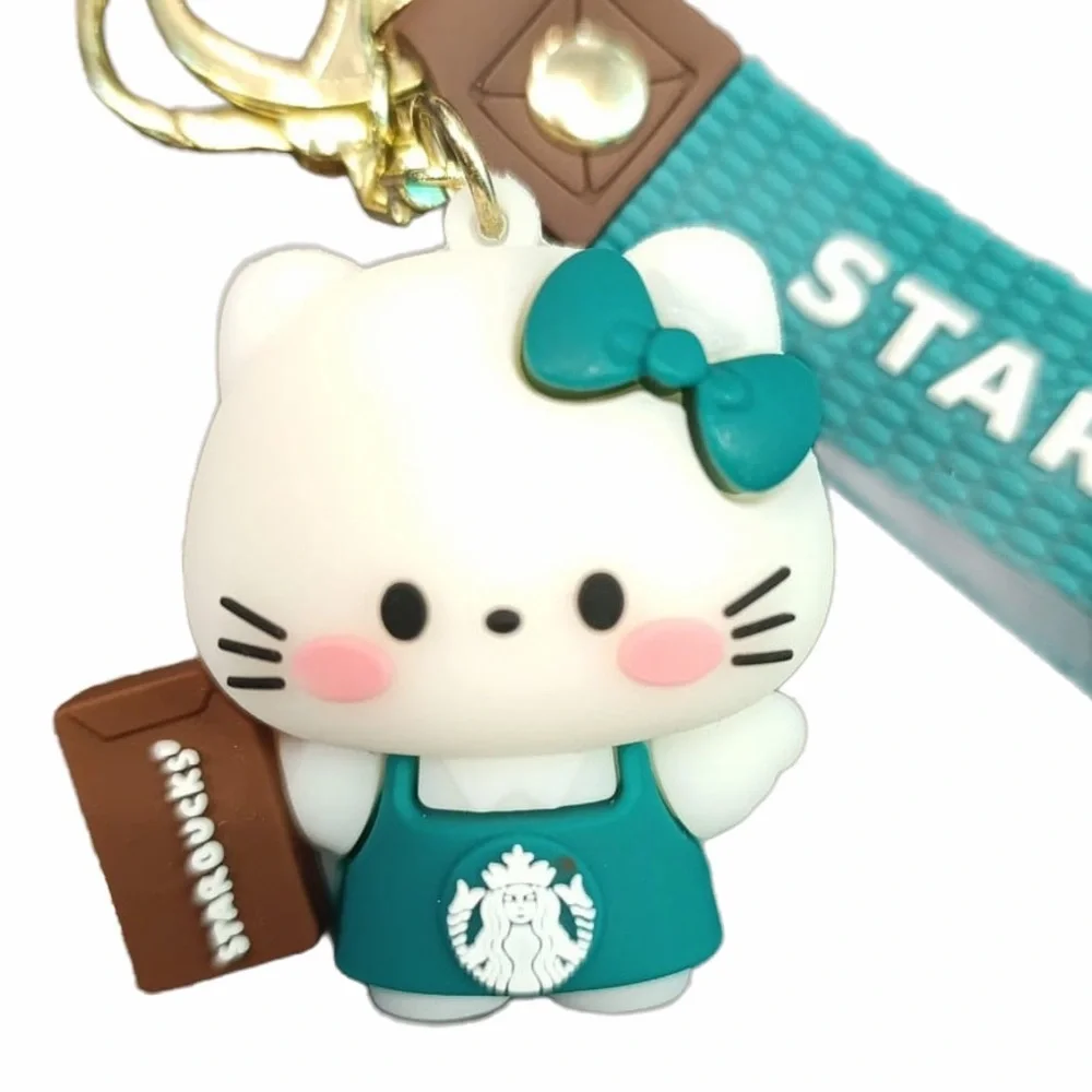 NWOT Hello Kitty Starbucks-Style Keychain with 🍫Chocolate